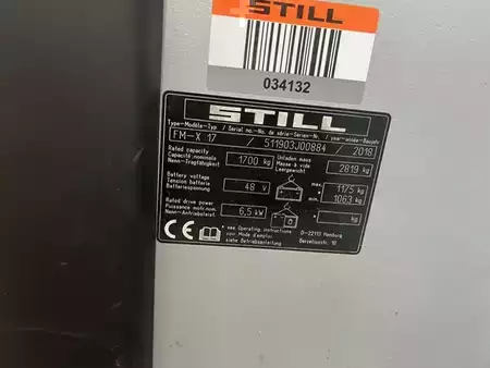 Carretilla retráctil 2018  Still FM-X17 8300mm  3051heures (5)