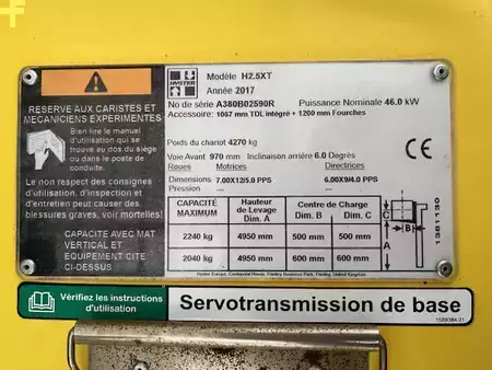 LPG Forklifts 2017  Hyster H2.5XT démo 129 heures (18)