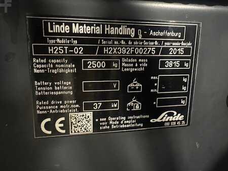 LPG VZV 2015  Linde H25T-02 triplex 4803 heures (8)