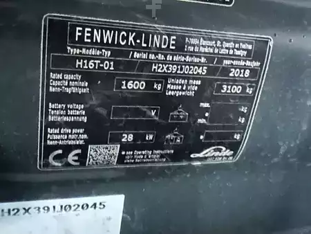 Carretilla elevadora GLP 2018  Linde H16T-01 triplex 1561 heures 4 lignes hyd. (8)