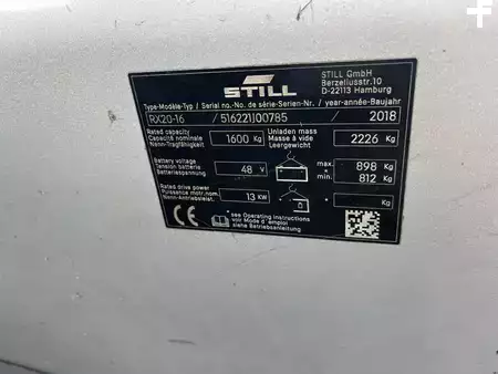 Chariots électriques à 3 roues 2018  Still RX20-16 (6)