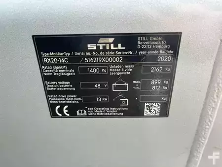 Elektro tříkolové VZV 2020  Still RX20-14C démo 123 heures (6)