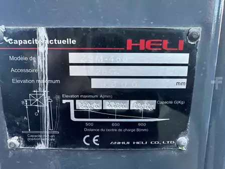 Gázüzemű targoncák 2016  Heli CPYD25 gaz triplex 845 heures (6)