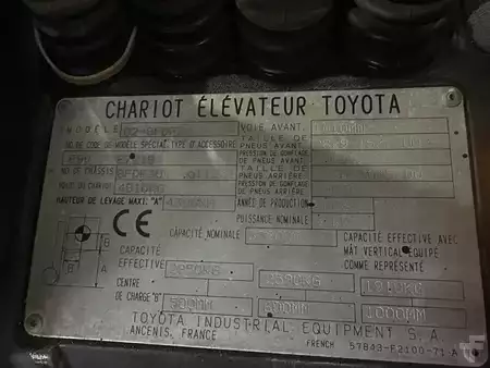 Diesel gaffeltruck 2008  Toyota 02-8FDF30 (8)