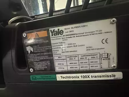 Carretilla elevadora GLP 2015  Yale GLP50VX état démo 956 heures (7)