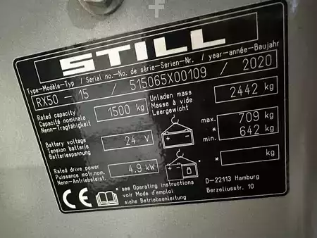 Elektro 3 Rad 2020  Still RX50-15 démo 459 heures triplex (7)
