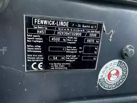 LPG VZV 2006  Linde H45T triplex 4574 heures (8)