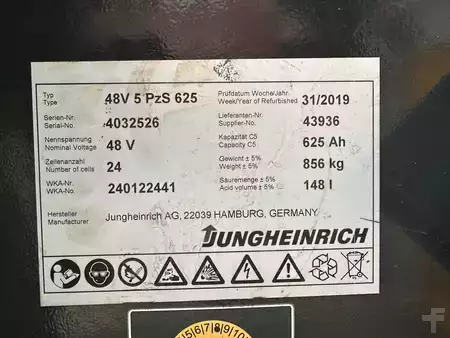 Elektryczne 3-kołowe 2014  Jungheinrich EFG216 triplex 4512 heures (12)