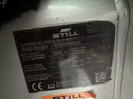 4-wiel elektrische heftrucks 2021  Still RX60-25/600 TDL/pos. triplex 1520 heures (8)