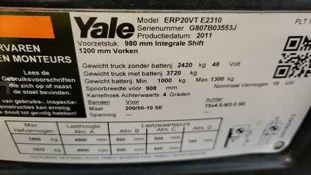 Elektro tříkolové VZV 2011  Yale ERP20VT LWB 2011 (6)