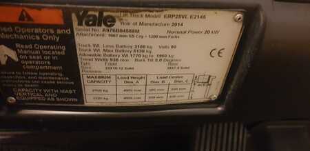 Eléctrico - 4 rodas 2014  Yale ERP25VL (6)