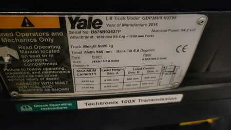 Chariots élévateurs diesel 2016  Yale GDP35VX V2795 2016 (6)