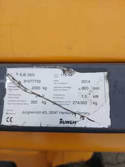 Porta-paletes elétrico 2014 Jungheinrich EJE 220r 733 (2)