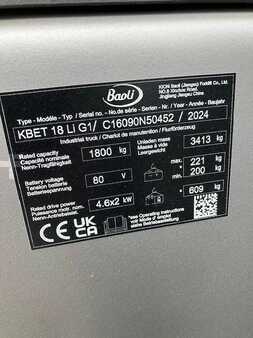 Elektro 3 Rad 2024  Baoli KBET 18 Li G1 (6)