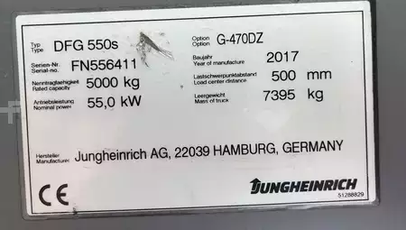 Dieselový VZV 2017  Jungheinrich DFG 550s (6)