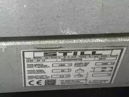 Apilador eléctrico 2017  Still EXV-SF14 (5)