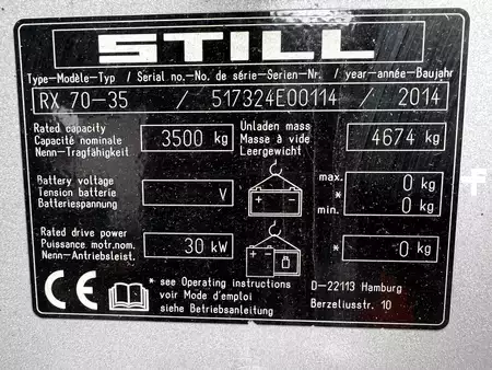 Diesel gaffeltruck 2014  Still RX 70-35 H (21)