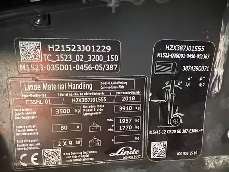 El truck - 4 hjulet 2018  Linde E 35 HL 01 (30)