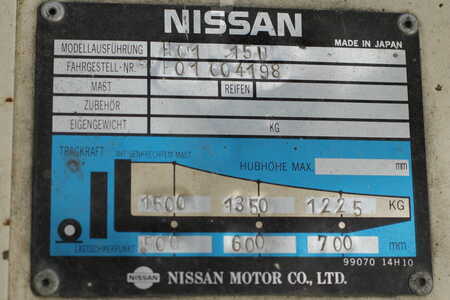 Dieselstapler 1995  Nissan H0115U (3)