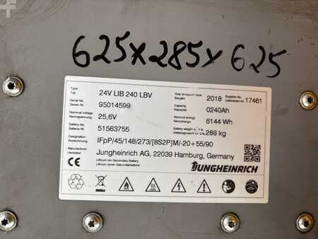 Transpallet elettrici 2018  Jungheinrich ERE  120 FP Lithium 1600mm (13)