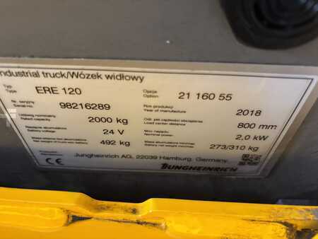 Transpallet elettrici 2018  Jungheinrich ERE  120 FP Lithium 1600mm (16)