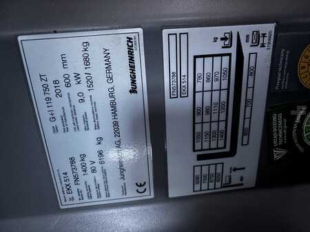 Schmalgangstapler  Jungheinrich EKX 514 750ZT (6)