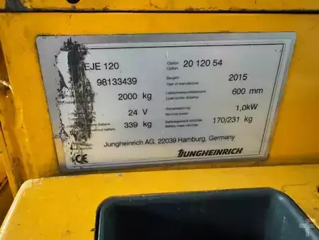 Elektrische palletwagens 2015  Jungheinrich EJE 120 (10)