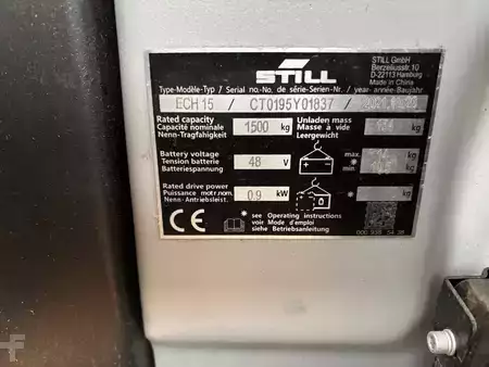 Lavtløftende truck 2021  Still ECH 15 (10)