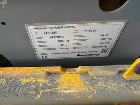 Transpalettes électriques 2019  Jungheinrich ERE 120 --> Gabellänge 1800 mm!! (9)