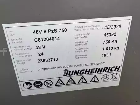 3-wiel elektrische heftrucks 2020  Jungheinrich EFG 220 (12)