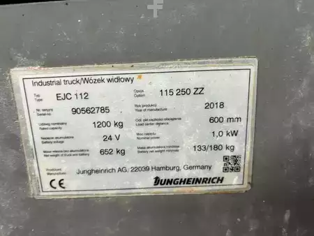 Ledstaplare gå 2018  Jungheinrich EJC 112  115-250ZT Li-Ion (14)