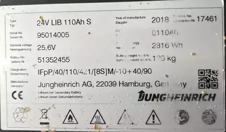 Ledstaplare gå 2018  Jungheinrich EJC 112  115-250ZT Li-Ion (8)