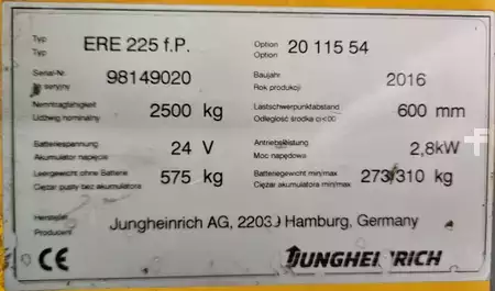 Niederhubwagen 2015  Jungheinrich ERE 225 Waage (3)
