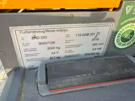 Magasemelésű béka 2018  Jungheinrich ERD 220 (18)