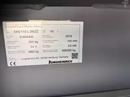 Préparateurs de commande verticaux 2019  Jungheinrich EKS 110 L 280ZZ (12)