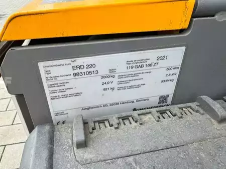 Stacker pedestre 2021  Jungheinrich ERD 220 Lithium (14)