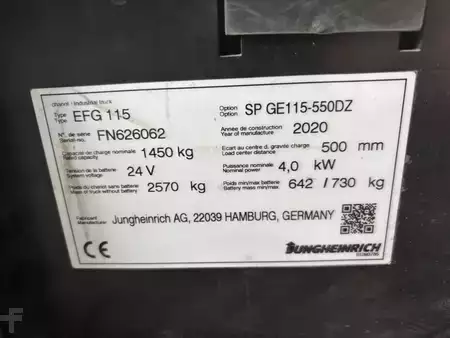 Electric - 3 wheels 2020  Jungheinrich EFG 115 (21)