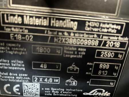 Elektrisk- 3 hjul 2016 Linde E18 EVO (4)