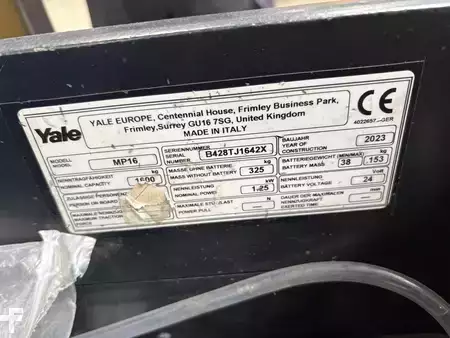 Transpallet elettrici 2023  Yale MP16 (5)