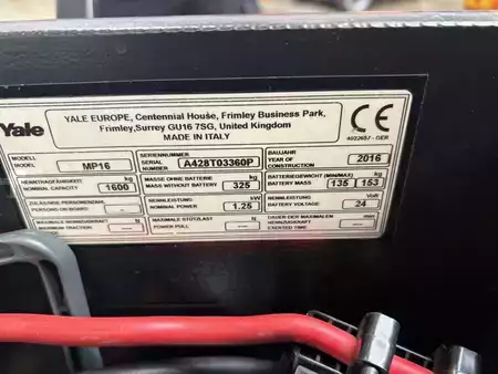Transpallet elettrici 2016  Yale MP16 (6)