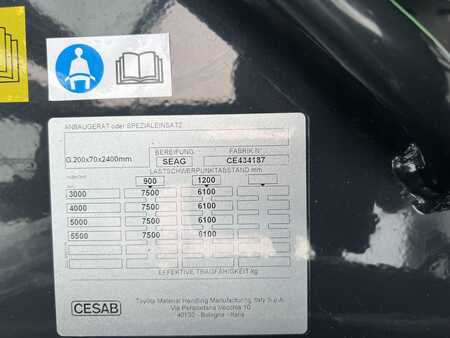Elektromos 4 kerekű 2023  Cesab B 880 H II  LC: 900 (7)
