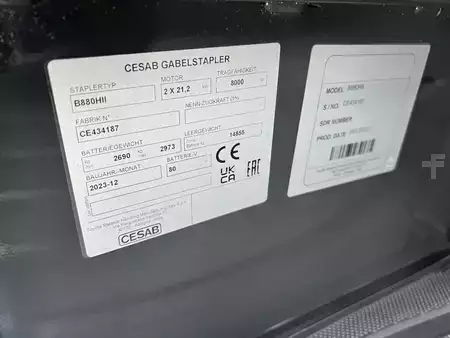 Elektrisk- 4 hjul 2024  Cesab B 880 H II  LC: 900 (6)