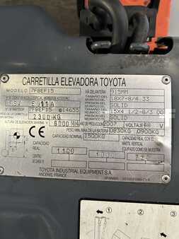 3-wiel elektrische heftrucks 2007  Toyota 7FBEF15 (5)