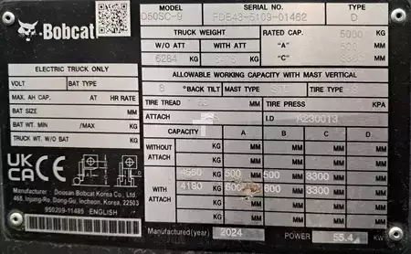 Diesel truck 2024  Bobcat D50SC-9 (4)