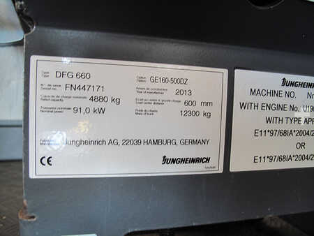 Diesel gaffeltruck 2013  Jungheinrich DFG660 (6)