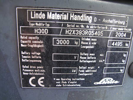 Diesel gaffeltruck 2004  Linde H30D (393) (5) 