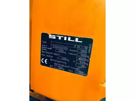 3-wiel elektrische heftrucks 2002  Still R50-16 (5)