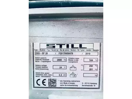 Lavtløftende truck 2019  Still EXU-SF 20 (15)