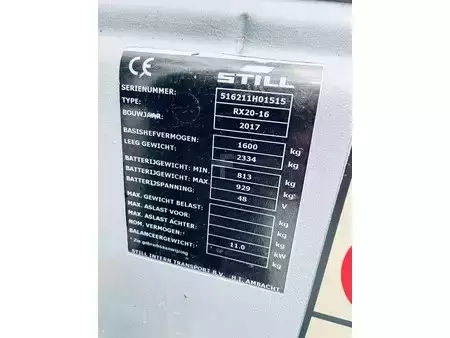 Elektrisk- 3 hjul 2017  Still RX20-16 (8)