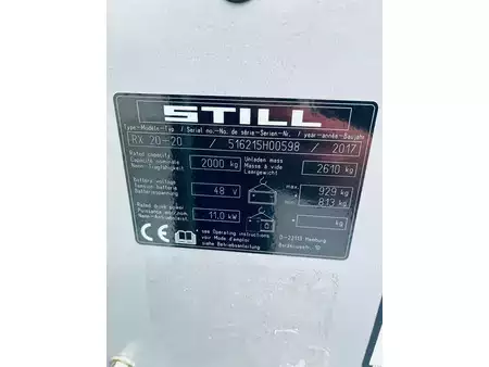 Elektryczne 3-kołowe 2017  Still RX20-20 (16)